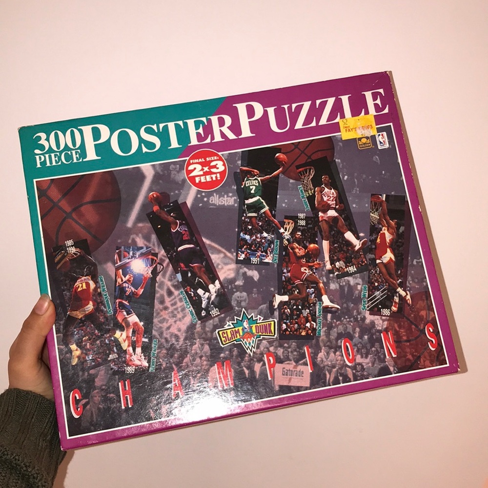 JORDAN 1992 300 piece poster puzzle RARE!!!! 2x3ft